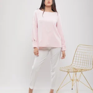 BLOUSE FLUIDE À COL BATEAU