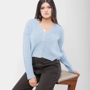 GILET EN MAILLE TORSADÉE
