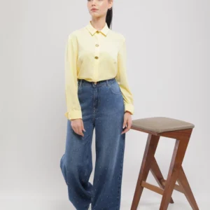 PANTALON AMPLE-DROIT BRILLANTS