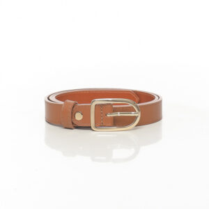 CEINTURE AVEC GRANDE BOUCLE DEMI-LUNE DORÉE