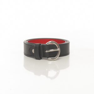 CEINTURE CUIR A BOUCLE DEMI-LUNE