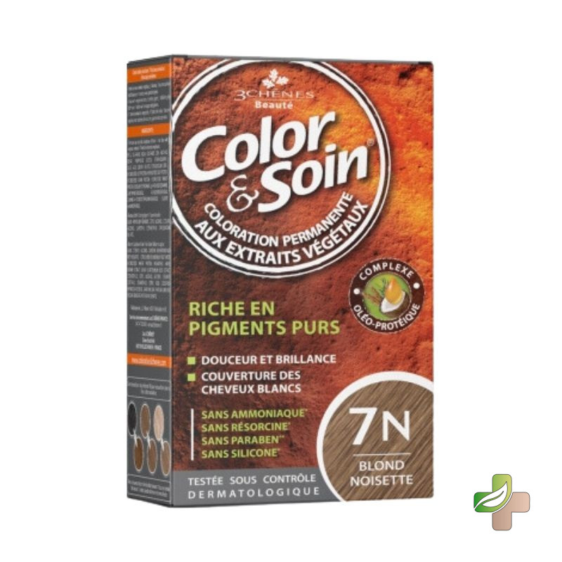 3 Chênes Color & Soin Coloration 7N Blond Noisette 1 3 Chênes Color & Soin Coloration 7N Blond Noisette