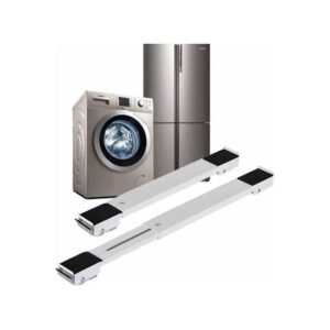 Pack 2 support roulant extensible réglable de Machine à laver, support Refrigerateur