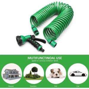 Tuyau d’arrosage extensible en spirale 7.5 M