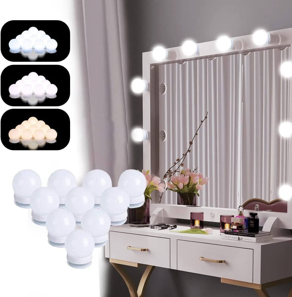 Pack 10 Lampes LED pour Miroir de Maquillage 1 Pack 10 Lampes LED pour Miroir de Maquillage