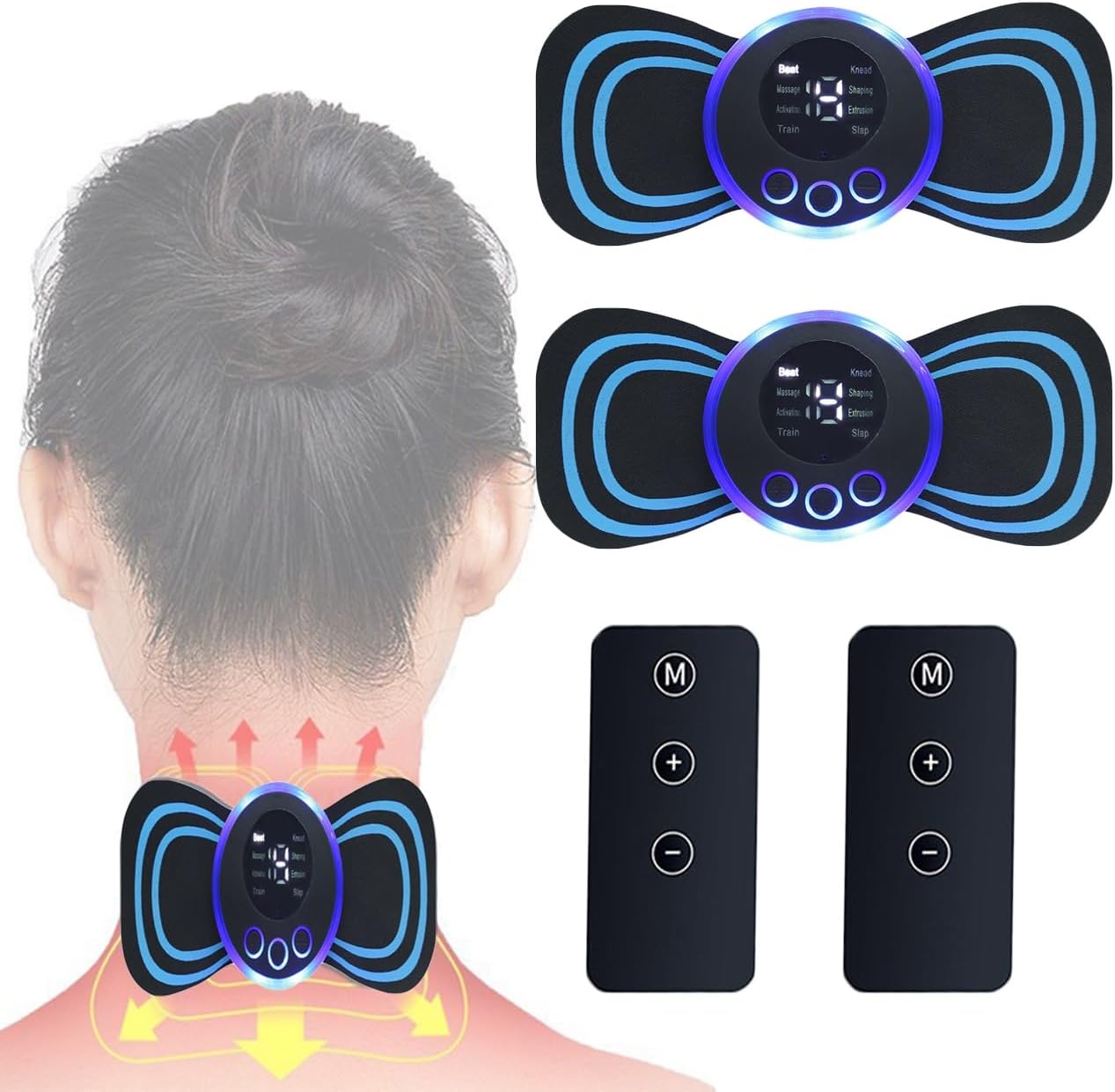 Mini Masseur Électrique EMS Écran LCD 8 Modes & Télécommande 1 Mini Masseur Électrique EMS Écran LCD 8 Modes & Télécommande