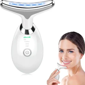 Appareil Anti Rides Visage, 7 Couleurs de Massage Visage,3 Modes cou Raffermissement du Visage
