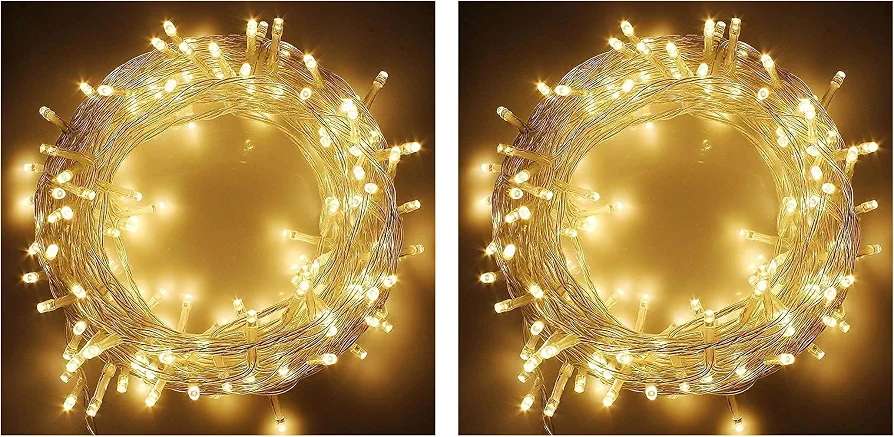 Guirlande Lumineuse LED 100 Lampes – 10 m – Blanc Chaud Clignotant 9 ERIuzL AC UF QL FMwebp