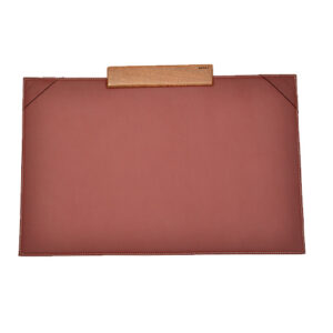 The Wodesk : Acajou Cuir Burgundy