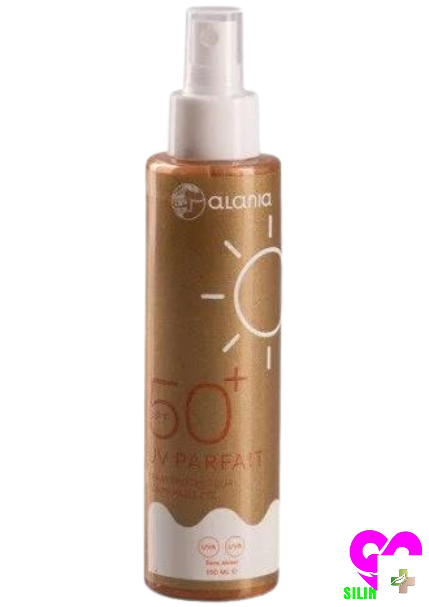 Alania Uv Parfait Spray Protecteur Corps SPF 50+ Pailleté 1 Alania Uv Parfait Spray Protecteur Corps SPF 50+ Pailleté