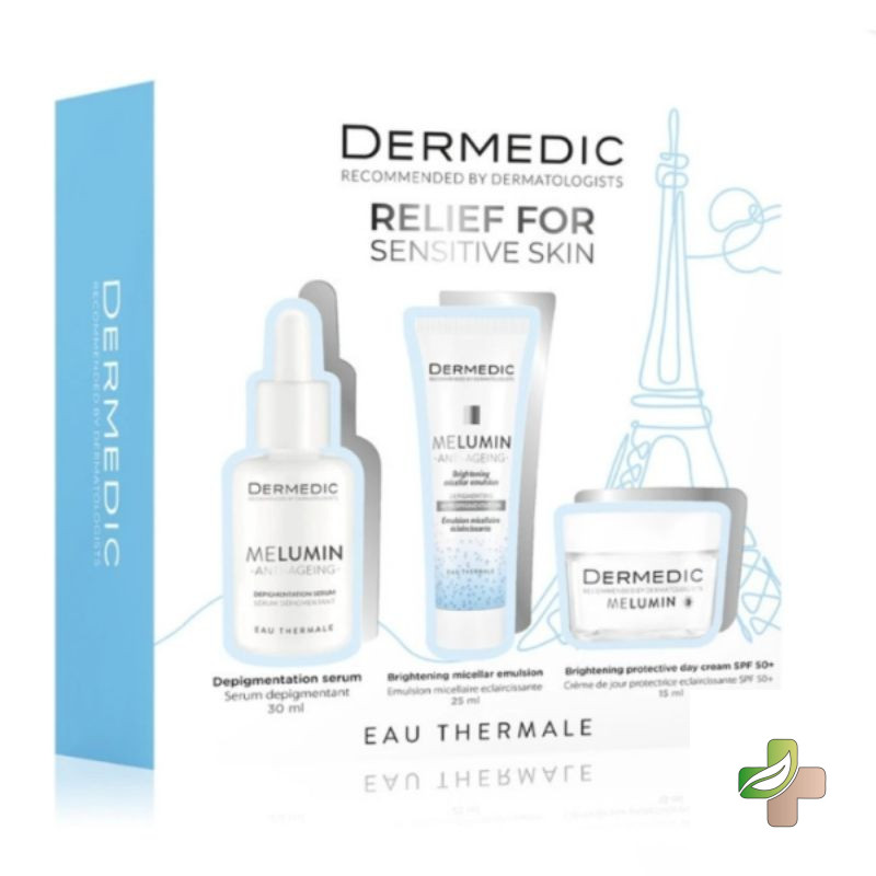 DERMEDIC COFFRET MELUMIN ANTI TACHE PEAU SENSIBLE 1 DERMEDIC COFFRET MELUMIN ANTI TACHE PEAU SENSIBLE