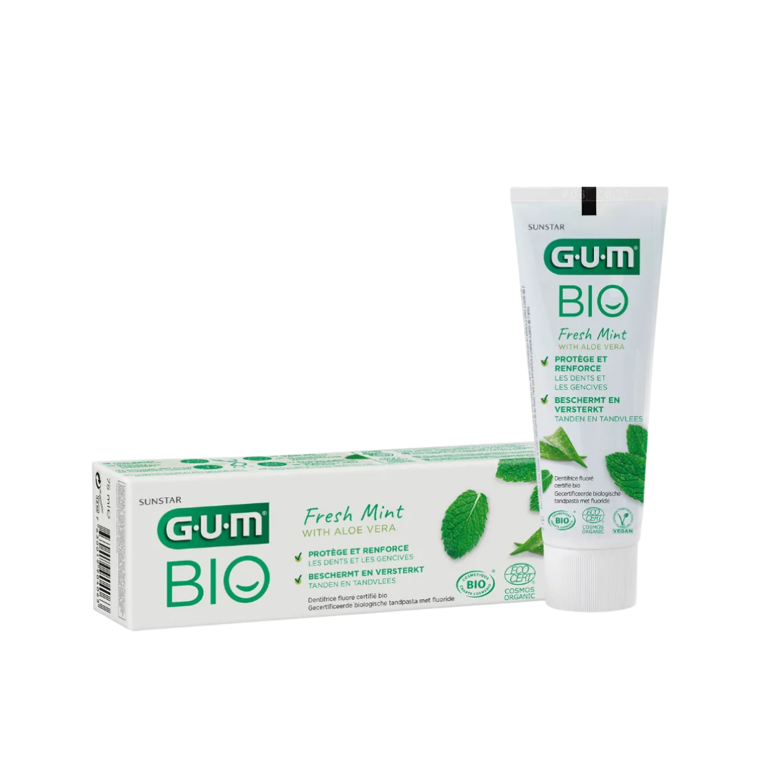 GUM Dentifrice Bio Fresh Mint With Aloe Vera 1 GUM Dentifrice Bio Fresh Mint With Aloe Vera