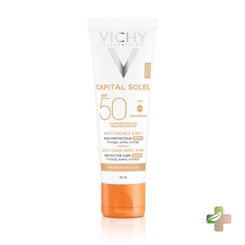Vichy Capital Soleil Soin Anti Taches Teinte 3En1 Spf50+, 50Ml 1 Vichy Capital Soleil Soin Anti Taches Teinte 3En1 Spf50+, 50Ml