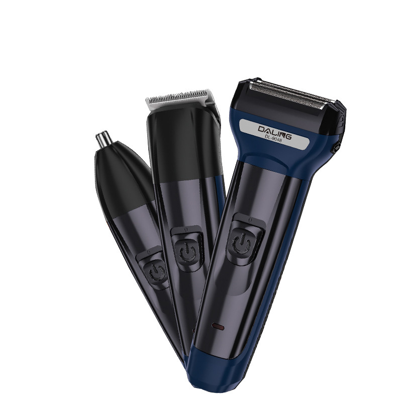 Tondeuse Multifonction 3-en-1 DALING Rechargeable USB Rasoir + Tondeuse + Coupe-Nez | Kit de Rasage Complet pour Homme 1 Tondeuse Multifonction 3-en-1 DALING Rechargeable USB Rasoir + Tondeuse + Coupe-Nez | Kit de Rasage Complet pour Homme