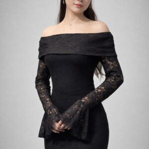 Long lace dress