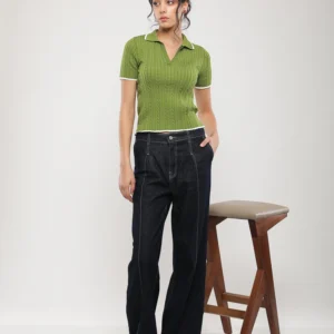 PANTALON JEANS COUPE LARGE