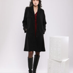MANTEAU LONG À DOUBLE BOUTONNAGE
