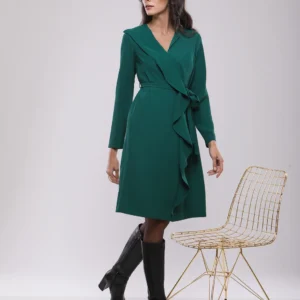 ROBE COURTE A VOLANT