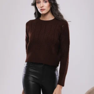 PULL COURT EN MAILLE MANCHES LONGUES
