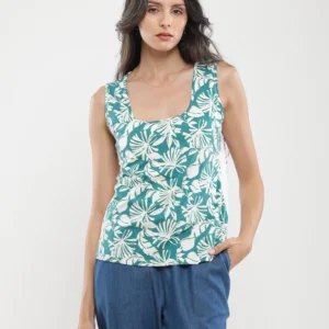 Débardeur imprimé tropical