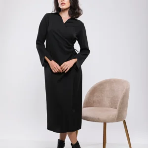 ROBE PROTEFEUILLE COUPE LONGUES A COL CHEMISE