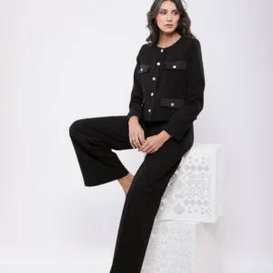 VESTE COURTE BOUTONNAGE DORÉ