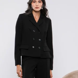 VESTE CROISEE A DOUBLE BOUTONNAGE