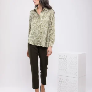 PANTALON 7/8 À TAILLE AJUSTÉE