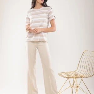 Pantalon droit taille haute