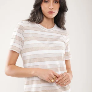 T-shirt fluide coton mélangé