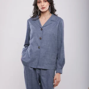 CHEMISE BOXY TISSEE