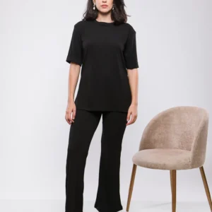 HOMEWEAR EN MAILLE MANCHES COURTES