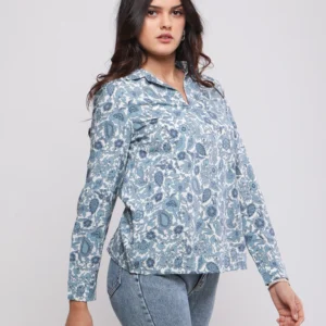 BLOUSE FLUIDE À IMPRIMÉ PAISLEY