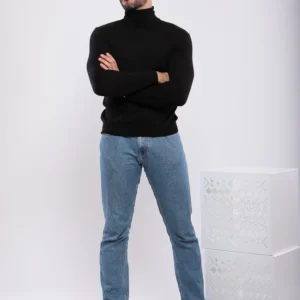 PULL EN MAILLE COL MONTANT