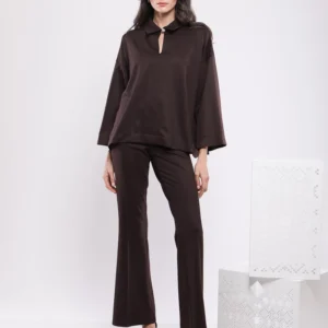 TUNIQUE OVERSIZE COL POLO ZIPPÉ