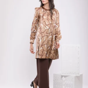 BLOUSE FLUIDE À IMPRIMÉ ABSTRAIT