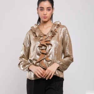 CHEMISE A VOLANT