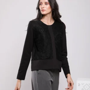 BLOUSE MANCHES LONGUES AVEC DENTELLE