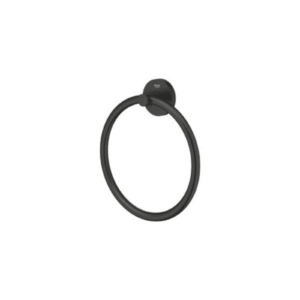 Anneau Porte Serviette Rond Noir Mat