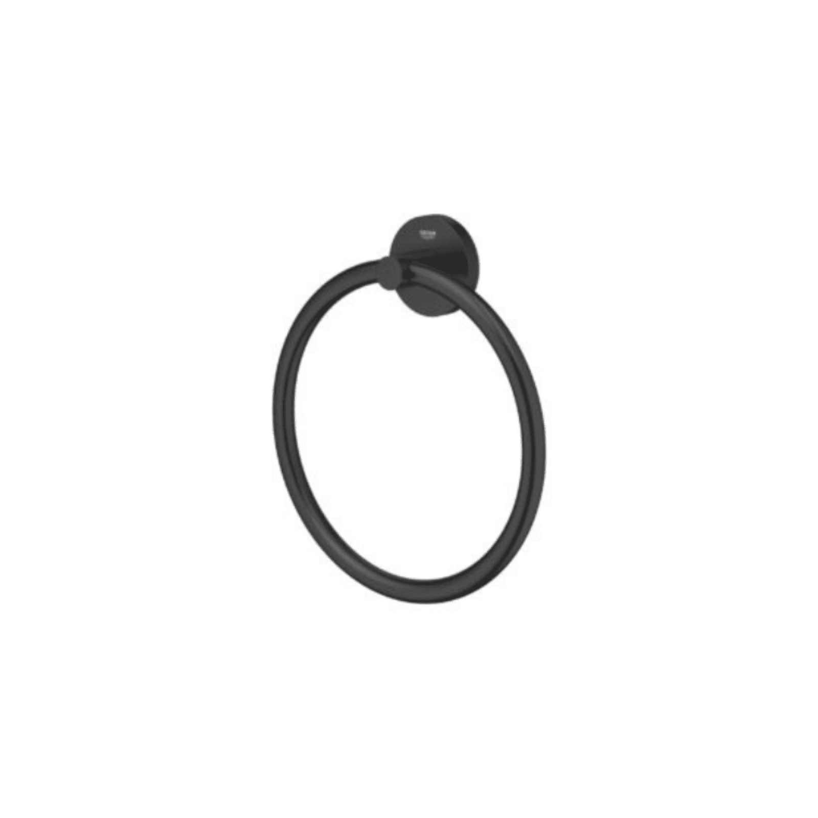 Anneau Porte Serviette Rond Noir Mat 1 Anneau Porte Serviette Rond Noir Mat