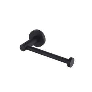 Porte Papier Rond Noir Mat