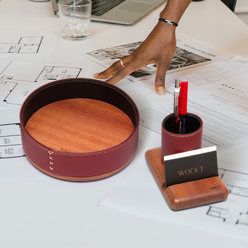Pack Desk : Acajou Burgundy 1 Pack Desk : Acajou Burgundy