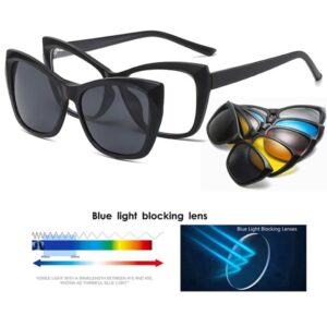 Lunettes De Soleil Magnétiques Œil De Chat 6 En 1