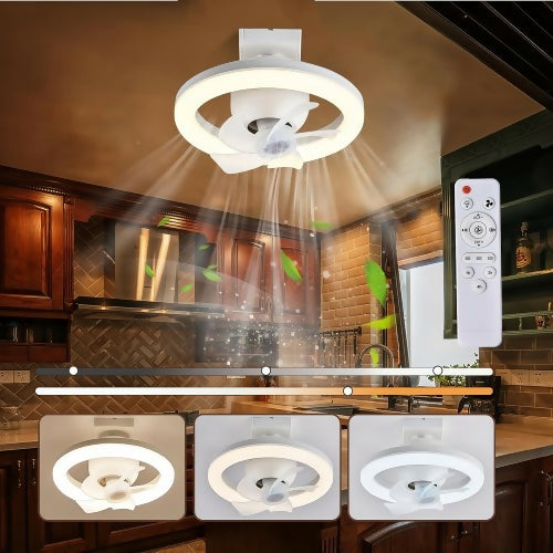 Plafonnier LED Intelligent RGB 360° avec Ventilateur Intégré 1 Plafonnier LED Intelligent RGB 360° avec Ventilateur Intégré