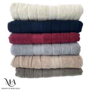 Serviette et Drap de Bain 100% Coton 550 GSM à Armure