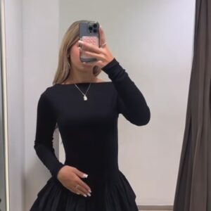 Mini ruffle dress