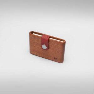 The Dot : Acajou Cuir Bordeaux