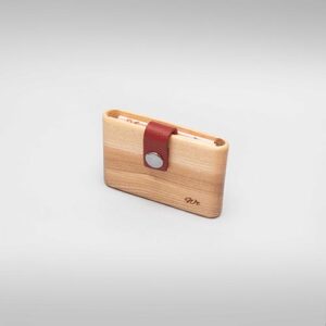 The Dot plus : Frêne Cuir Bordeaux