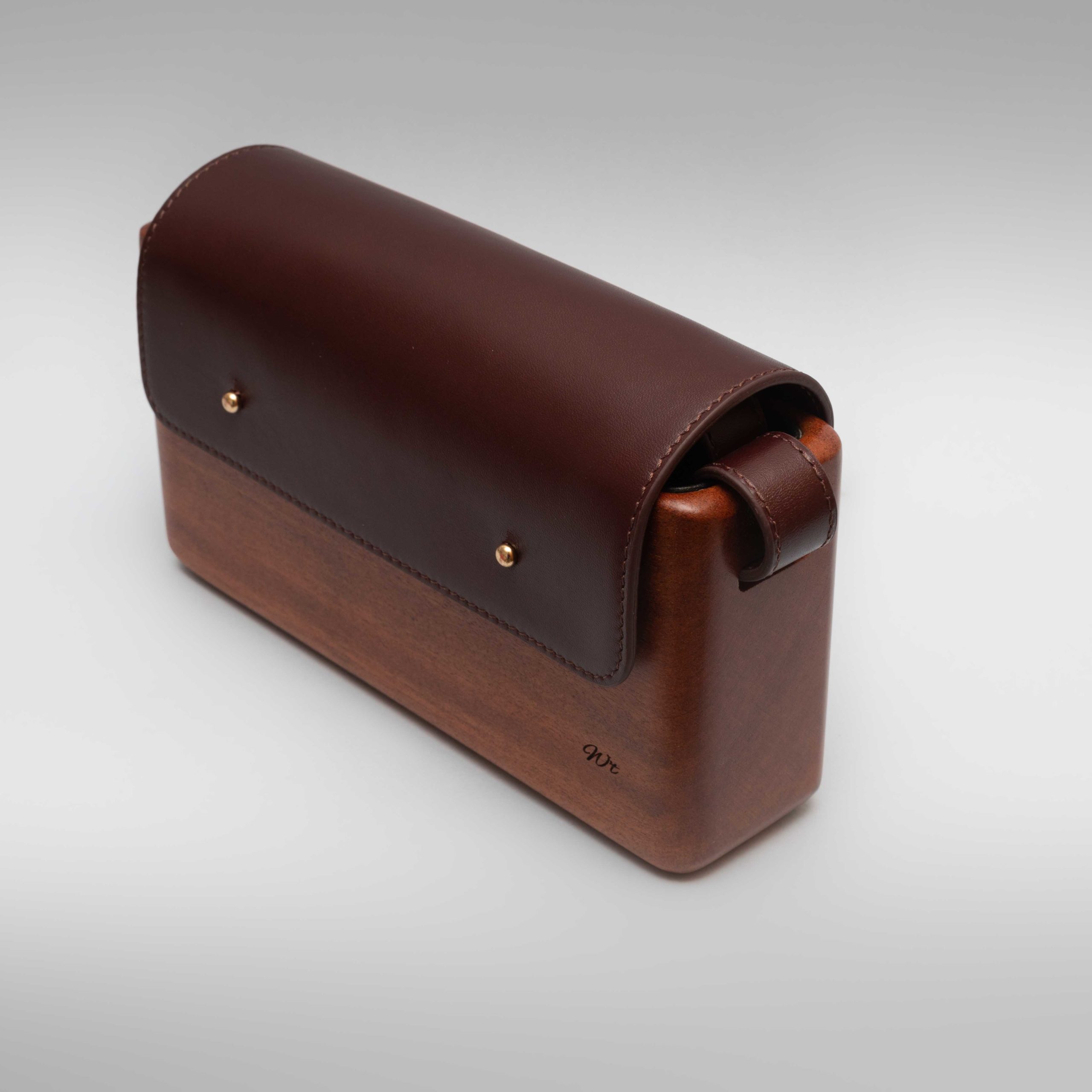 The Wagbag : Acajou Cuir Prune 1 The Wagbag : Acajou Cuir Prune