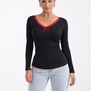 Y2k lace sleeve